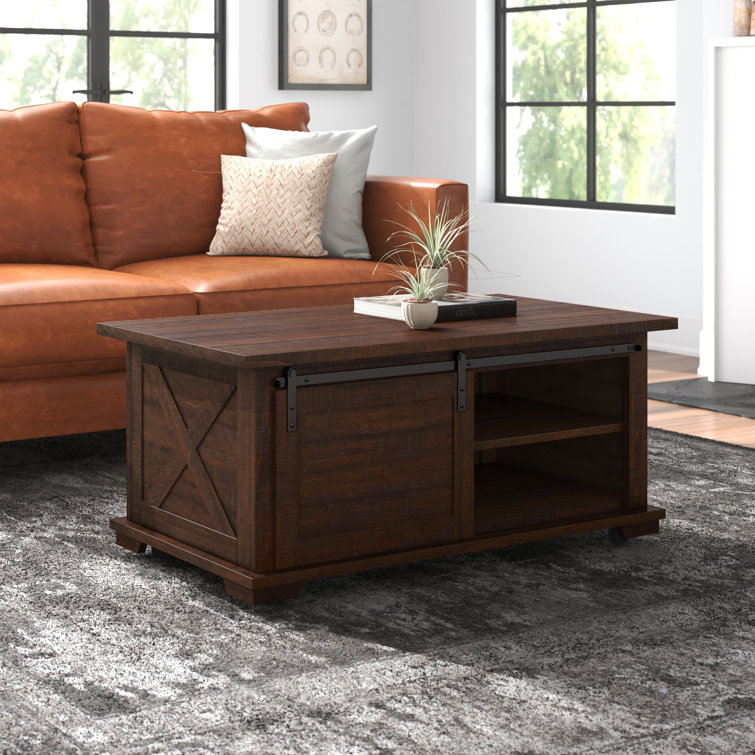 Three Posts Higbee Wheel Coffee Table with Storage & Reviews Wayfair